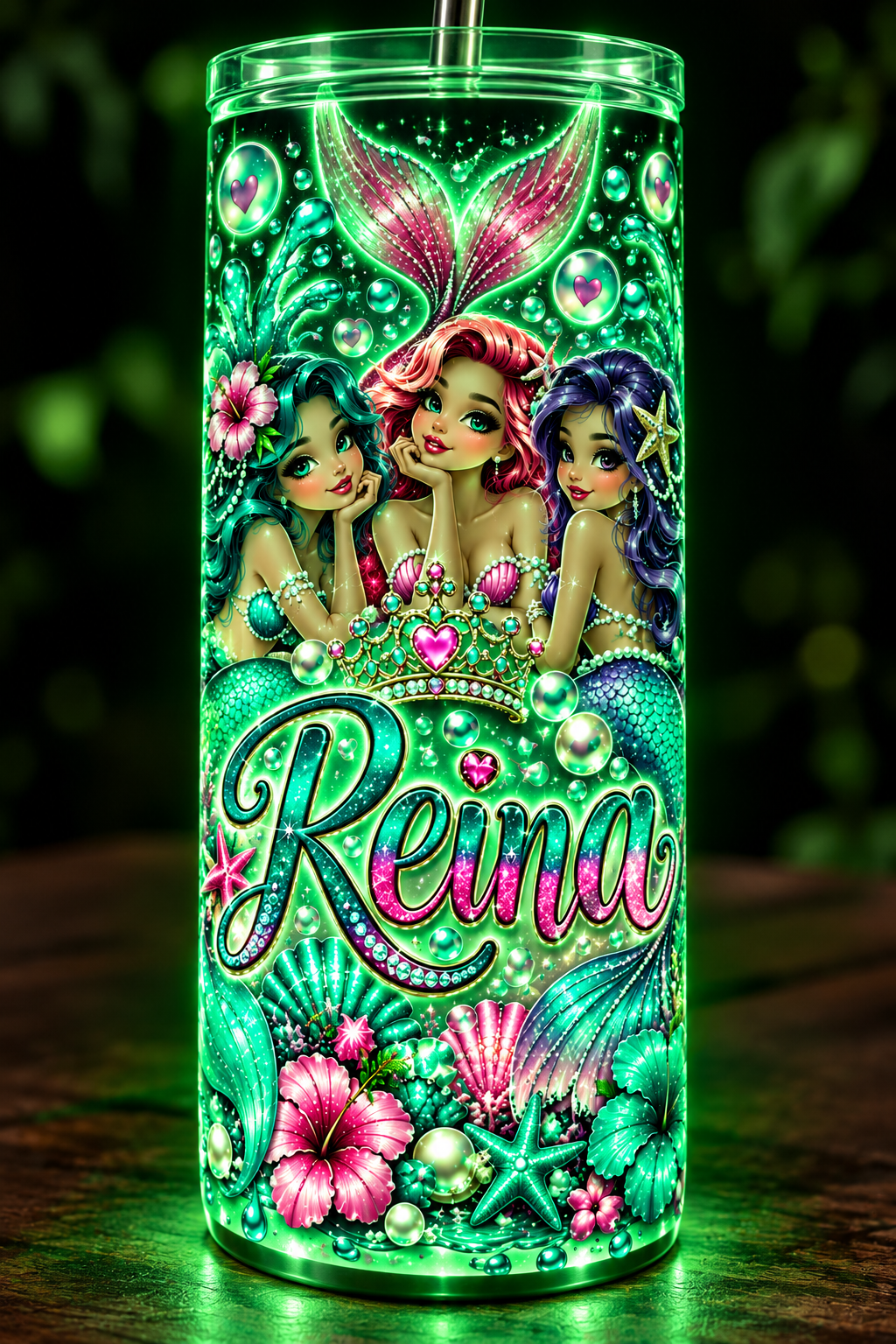Custom 20oz Green Glow In The Dark